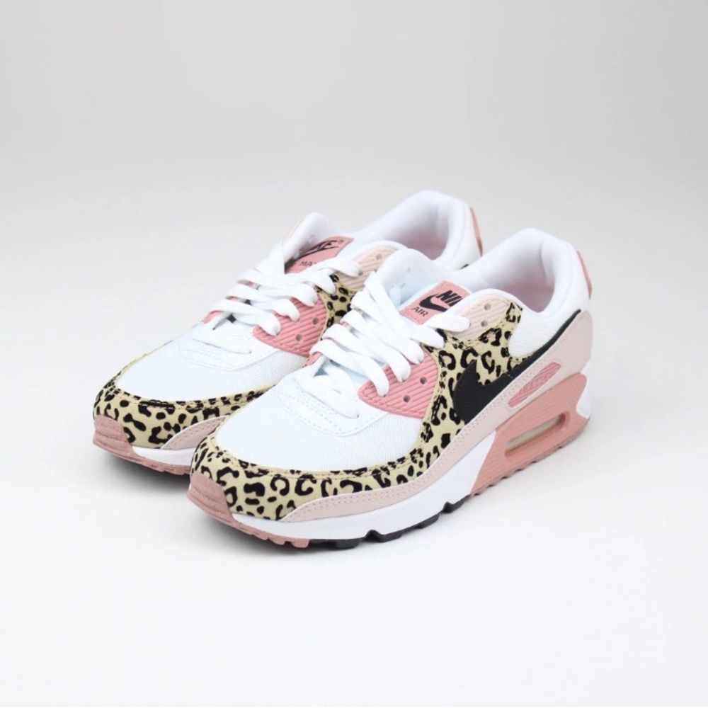 Nike Women's Leopard Print Sneakers - Pink, White, Black